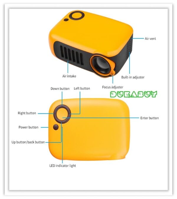 Mini Projector Huang jin buy online nunua mtandaoni Available for sale price in Tanzania DukaBuy 3