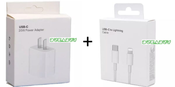 iPhone and iPad Fast Charging 20W USB-C Adapter and Cable (Full Set) - Image 10